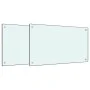 Küchenrückwände 2 Stück aus gehärtetem weißem Glas 70x60 cm von , Küchengeräte und Utensilien - Ref: Foro24-3315785, Preis: 8...