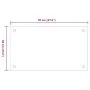 Küchenrückwände 2 Stück aus gehärtetem weißem Glas 70x60 cm von , Küchengeräte und Utensilien - Ref: Foro24-3315785, Preis: 8...
