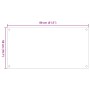 Kitchen splashbacks 2 units tempered glass transparent 80x50 cm by , Kitchen tools and utensils - Ref: Foro24-3315793, Price:...