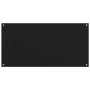 Kitchen splashbacks 2 units black tempered glass 80x40 cm by , Kitchen tools and utensils - Ref: Foro24-3315798, Price: 67,84...