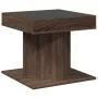 Center table and LED engineered wood in brown oak, 50x50x45 cm by , Coffee table - Ref: Foro24-847566, Price: 93,86 €, Discou...
