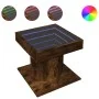 Center table and LED smoked oak engineered wood 50x50x45cm by , Coffee table - Ref: Foro24-847564, Price: 90,83 €, Discount: %