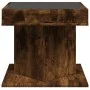 Mesa de centro y LED madera ingeniería roble ahumado 50x50x45cm de , Mesas de centro - Ref: Foro24-847564, Precio: 90,83 €, D...