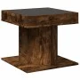 Center table and LED smoked oak engineered wood 50x50x45cm by , Coffee table - Ref: Foro24-847564, Price: 90,83 €, Discount: %