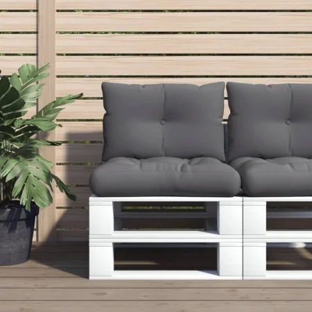 Cushions for pallets, 2 units, anthracite gray fabric. by , Cushions for chairs and sofas - Ref: Foro24-360834, Price: 49,01 ...