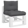 Cojines para palets 2 unidades tela gris antracita de , Cojines para sillas y sofás - Ref: Foro24-360834, Precio: 49,89 €, De...