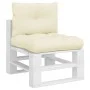 Cushions for pallet sofa, 2 units, cream fabric. by , Cushions for chairs and sofas - Ref: Foro24-360836, Price: 32,54 €, Dis...