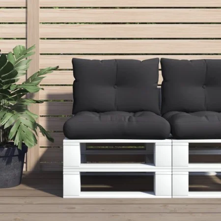 Palettenkissen, 2 Stück, schwarzer Stoff von , Kissen für Stühle und Sofas - Ref: Foro24-360841, Preis: 52,48 €, Rabatt: %