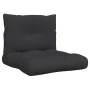Cojines para palets 2 unidades tela negro de , Cojines para sillas y sofás - Ref: Foro24-360841, Precio: 51,55 €, Descuento: %