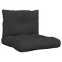 Palettenkissen, 2 Stück, schwarzer Stoff von , Kissen für Stühle und Sofas - Ref: Foro24-360841, Preis: 52,72 €, Rabatt: %