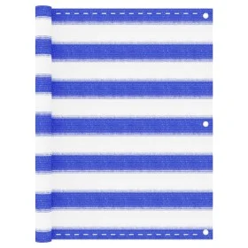 Balcony awning in blue and white HDPE 75x500 cm by vidaXL, Umbrellas - Ref: Foro24-310886, Price: 16,61 €, Discount: %