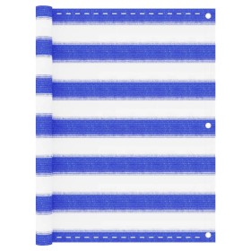 Toldo para balcón HDPE azul y blanco 75x500 cm de vidaXL, Sombrillas - Ref: Foro24-310886, Precio: 16,72 €, Descuento: %
