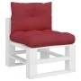 Cushions for pallets, 2 units, red wine fabric by , Cushions for chairs and sofas - Ref: Foro24-360843, Price: 24,59 €, Disco...