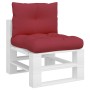 Palettenkissen, 2 Stück, Stoff in Weinrot. von , Kissen für Stühle und Sofas - Ref: Foro24-360843, Preis: 48,73 €, Rabatt: %