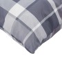 Cushions for pallets, 2 units, gray checkered fabric. by , Cushions for chairs and sofas - Ref: Foro24-360848, Price: 40,80 €...