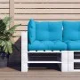 Cushions for pallet sofa, 3 units, blue fabric. by , Cushions for chairs and sofas - Ref: Foro24-360860, Price: 40,21 €, Disc...