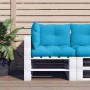 Kissen für Palettensofa, 3 Stück, blauer Stoff. von , Kissen für Stühle und Sofas - Ref: Foro24-360860, Preis: 41,09 €, Rabat...