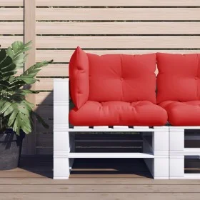 Cushions for pallets, 3 units, red fabric. by , Cushions for chairs and sofas - Ref: Foro24-360862, Price: 40,26 €, Discount: %
