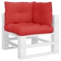 Palettenkissen, 3 Stück, roter Stoff. von , Kissen für Stühle und Sofas - Ref: Foro24-360862, Preis: 40,73 €, Rabatt: %