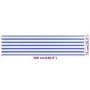 Balcony awning in blue and white HDPE 75x500 cm by vidaXL, Umbrellas - Ref: Foro24-310886, Price: 16,61 €, Discount: %