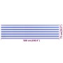 HDPE Balkonmarkise blau und weiß 75x500 cm von vidaXL, Sonnenschirme - Ref: Foro24-310886, Preis: 16,72 €, Rabatt: %