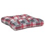 Cushions for pallets, 3 units, red checkered fabric. by , Cushions for chairs and sofas - Ref: Foro24-360869, Price: 42,04 €,...