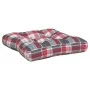 Cushions for pallets, 3 units, red checkered fabric. by , Cushions for chairs and sofas - Ref: Foro24-360869, Price: 41,55 €,...