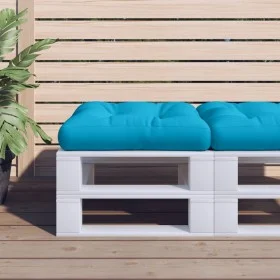 Cushion for pallet sofa in blue fabric 50x50x12 cm by , Cushions for chairs and sofas - Ref: Foro24-360429, Price: 21,78 €, D...