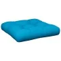 Cushion for pallet sofa in blue fabric 50x50x12 cm by , Cushions for chairs and sofas - Ref: Foro24-360429, Price: 21,78 €, D...