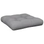 Cushion for pallet sofa, gray fabric, 60x60x12 cm by , Cushions for chairs and sofas - Ref: Foro24-360448, Price: 25,34 €, Di...