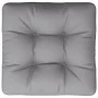 Cushion for pallet sofa, gray fabric, 60x60x12 cm by , Cushions for chairs and sofas - Ref: Foro24-360448, Price: 25,34 €, Di...