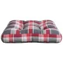 Kissen für Palettensofa, kariertes rotes Gewebe, 60x60x12 cm. von , Kissen für Stühle und Sofas - Ref: Foro24-360460, Preis: ...