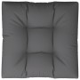 Cushion for anthracite fabric pallet sofa 70x70x12 cm by , Cushions for chairs and sofas - Ref: Foro24-360469, Price: 51,01 €...