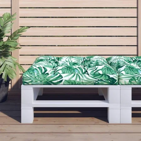 Leaf patterned cushion for pallet sofa 70x70x12 cm by , Cushions for chairs and sofas - Ref: Foro24-360481, Price: 31,01 €, D...