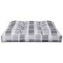 Cushion for a gray plaid fabric pallet sofa 70x70x12 cm by , Cushions for chairs and sofas - Ref: Foro24-360483, Price: 27,10...