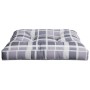 Cushion for a gray plaid fabric pallet sofa 70x70x12 cm by , Cushions for chairs and sofas - Ref: Foro24-360483, Price: 32,09...