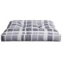 Cushion for a gray plaid fabric pallet sofa 70x70x12 cm by , Cushions for chairs and sofas - Ref: Foro24-360483, Price: 27,10...
