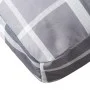 Cushion for a gray plaid fabric pallet sofa 70x70x12 cm by , Cushions for chairs and sofas - Ref: Foro24-360483, Price: 27,10...