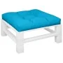 Cushion for pallet sofa in blue fabric 80x80x12 cm by , Cushions for chairs and sofas - Ref: Foro24-360495, Price: 38,25 €, D...