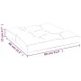 Cushion for pallet sofa in blue fabric 80x80x12 cm by , Cushions for chairs and sofas - Ref: Foro24-360495, Price: 38,25 €, D...