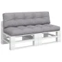 Cushions for pallet sofa, 2 units, gray fabric by , Cushions for chairs and sofas - Ref: Foro24-360822, Price: 100,32 €, Disc...