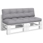 Kissen für Palettensofa, 2 Stück, grauer Stoff. von , Kissen für Stühle und Sofas - Ref: Foro24-360822, Preis: 112,61 €, Raba...