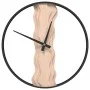 Eisen- und Eichenholz-Wanduhr Ø35 cm in Braun. von , Wanduhren - Ref: Foro24-4008397, Preis: 42,50 €, Rabatt: %