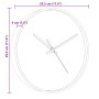Reloj de pared poliestireno y cristal dorado y azul Ø29,5 cm de , Relojes de pared - Ref: Foro24-4008407, Precio: 16,66 €, De...