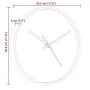 Wanduhr aus Polystyrol und goldenem und blauem Glas Ø29,5 cm von , Wanduhren - Ref: Foro24-4008407, Preis: 17,84 €, Rabatt: %
