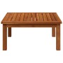 Conjunto de jardín de 3 piezas con cojines de madera de acacia