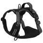 Black adjustable dog harness with reflective bands. by , Dog products - Ref: Foro24-4013370, Price: 17,13 €, Discount: %