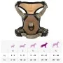 Dog harness with adjustable reflective bands, brown, size L by , Dog products - Ref: Foro24-4013372, Price: 19,49 €, Discount: %
