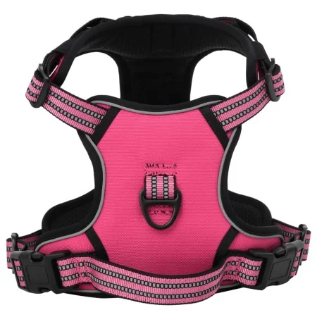 Adjustable pink XL dog harness with reflective bands by , Dog products - Ref: Foro24-4013379, Price: 19,49 €, Discount: %