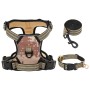 Dog harness with leash and adjustable brown XL collar by , Dog products - Ref: Foro24-4013398, Price: 24,50 €, Discount: %